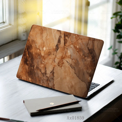 2 Pcs Light Grey Marble Laptop Skin Full Cover Decal for MacBook Laptops Waterproof PC Keyboard Skin Ornamental Decor