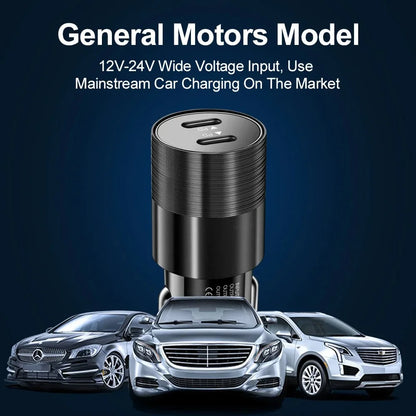 66W USB Car Charger Type C Fast Charging Phone Adapter For Xiaomi Huawei PD Phone Charger Car Adapter Socket Cigarette Lighte