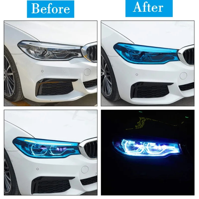 30x60cm PVC Car Headlight Lamp Film Fog Lamp Taillight Sticker Vinyl Film Sticker Auto Lamp Styling Wrap Film Car Accessories