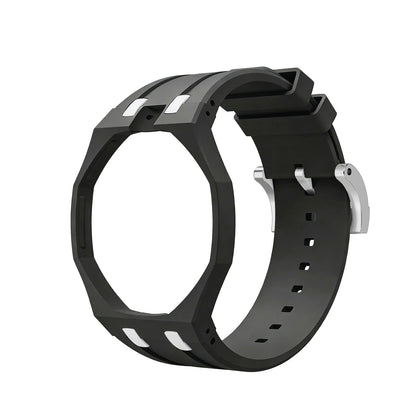 Bioceramics Watch Case+Silicone Band Modification Kit Strap Case Changer To Wristwatch Accessories For Royal Pop