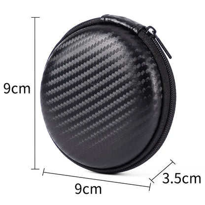 Portable Zipper Earphone Case Bag for Airpod Earpods KZ BA10 AS10 ES4 Charging Cable Accessories Mini Carrying Storage Bag Pouch