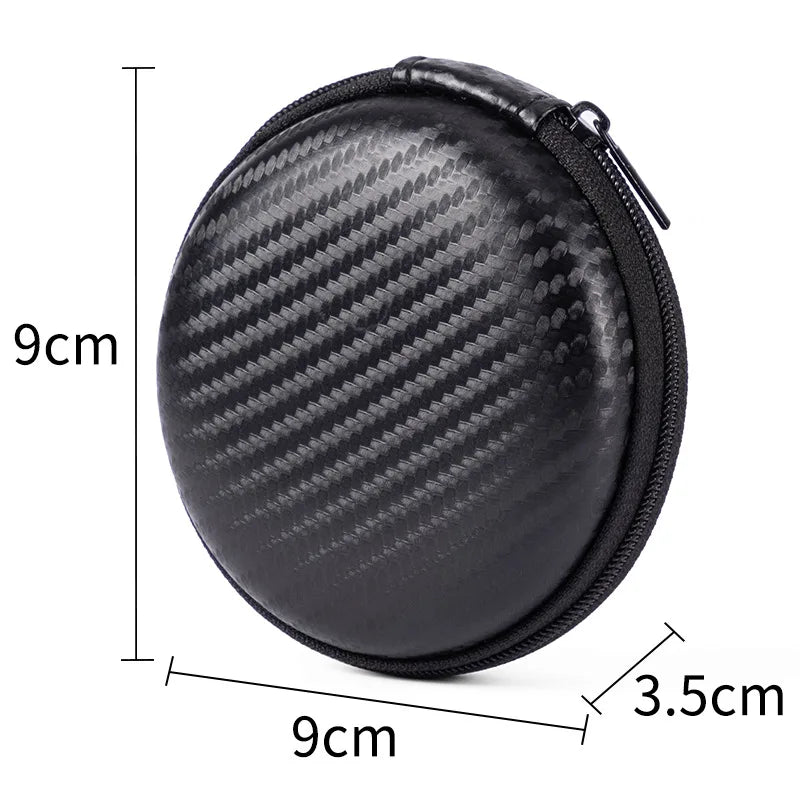 Portable Zipper Earphone Case Bag for Airpod Earpods KZ BA10 AS10 ES4 Charging Cable Accessories Mini Carrying Storage Bag Pouch