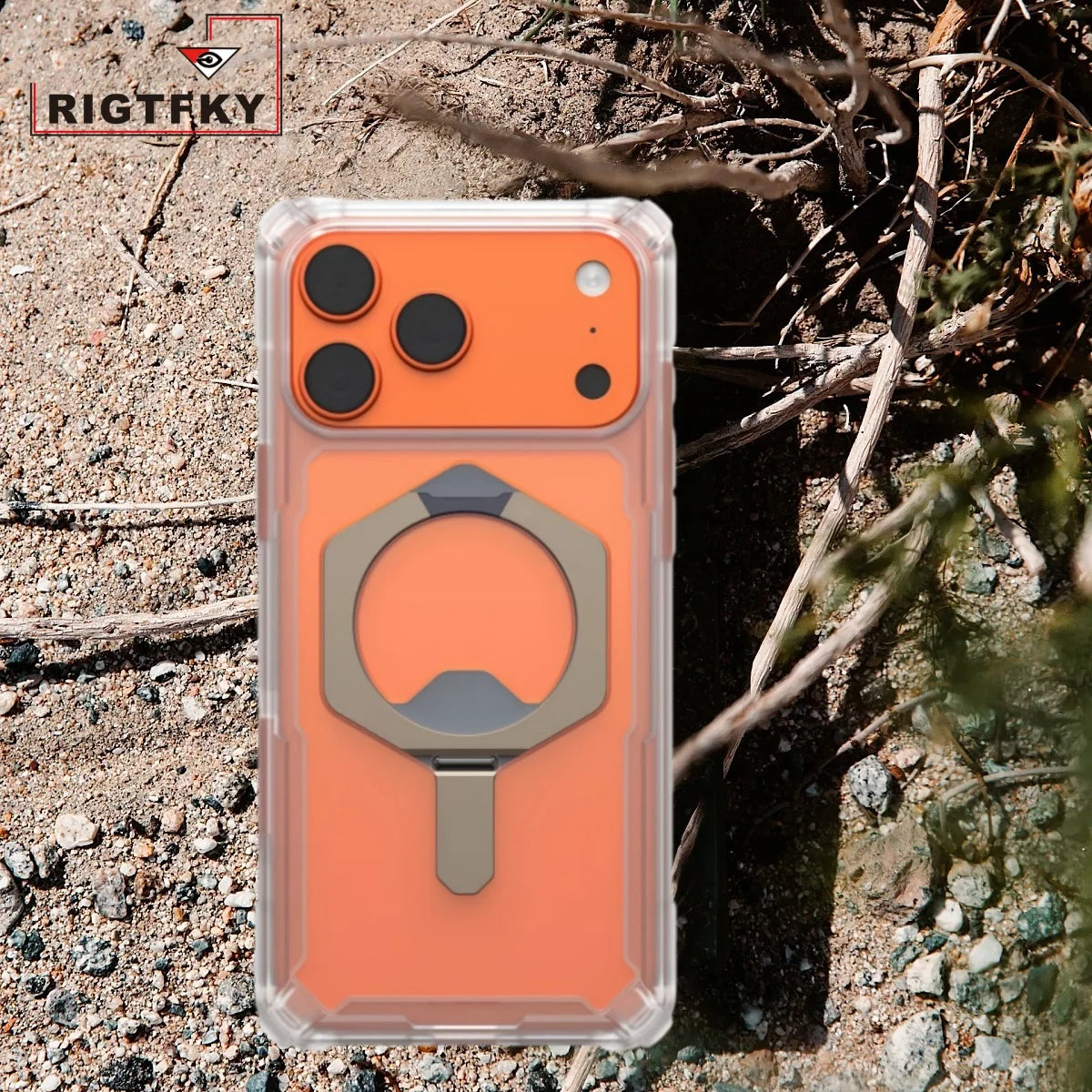 Transparent Military Shockproof Armor Phone Case For Iphone 17 Air 16 15 14 Plus 13 12 Pro Max Magnetic Holder Protective Cover
