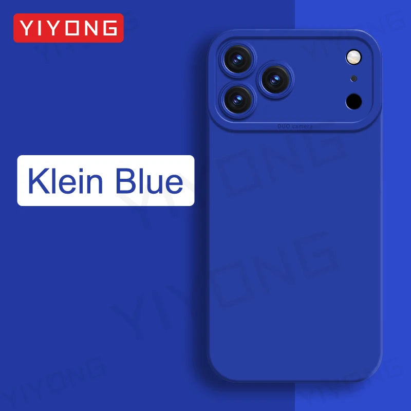 For iPhone17 Pro Max Case YIYONG Original Soft Liquid Silicone Cover For iPhone 17 Air 16 16e 15 14 Plus 12 13 Mini Phone Cases