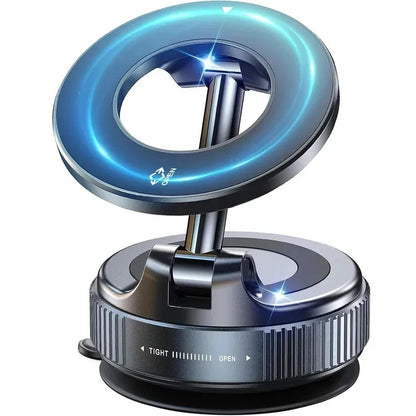 Magnetic Suction Cup Phone Mount for Magsafe 360° Adjustable Magnetic Car Phone Holder Pocket Size Foldable Car Mount
