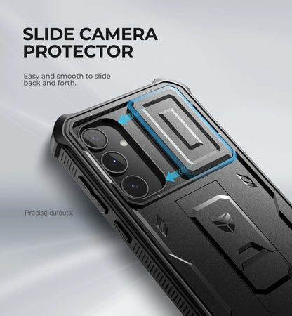 Dexnor Case For Samsung Galaxy A55 Case 6.6 inch Full Body Rugged Cover with Camera Cover & Built-in Screen Protector Kickstand