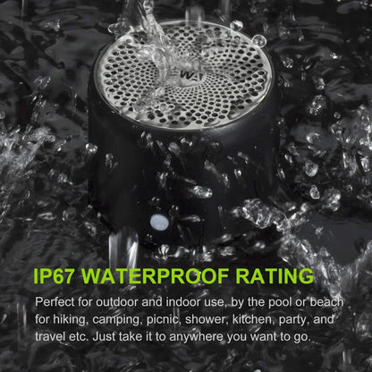 Mini Bluetooth A106 Pro Speaker with Custom Bass Radiator, IPX7 Waterproof, Super Portable Speakers, Travel Case Packed