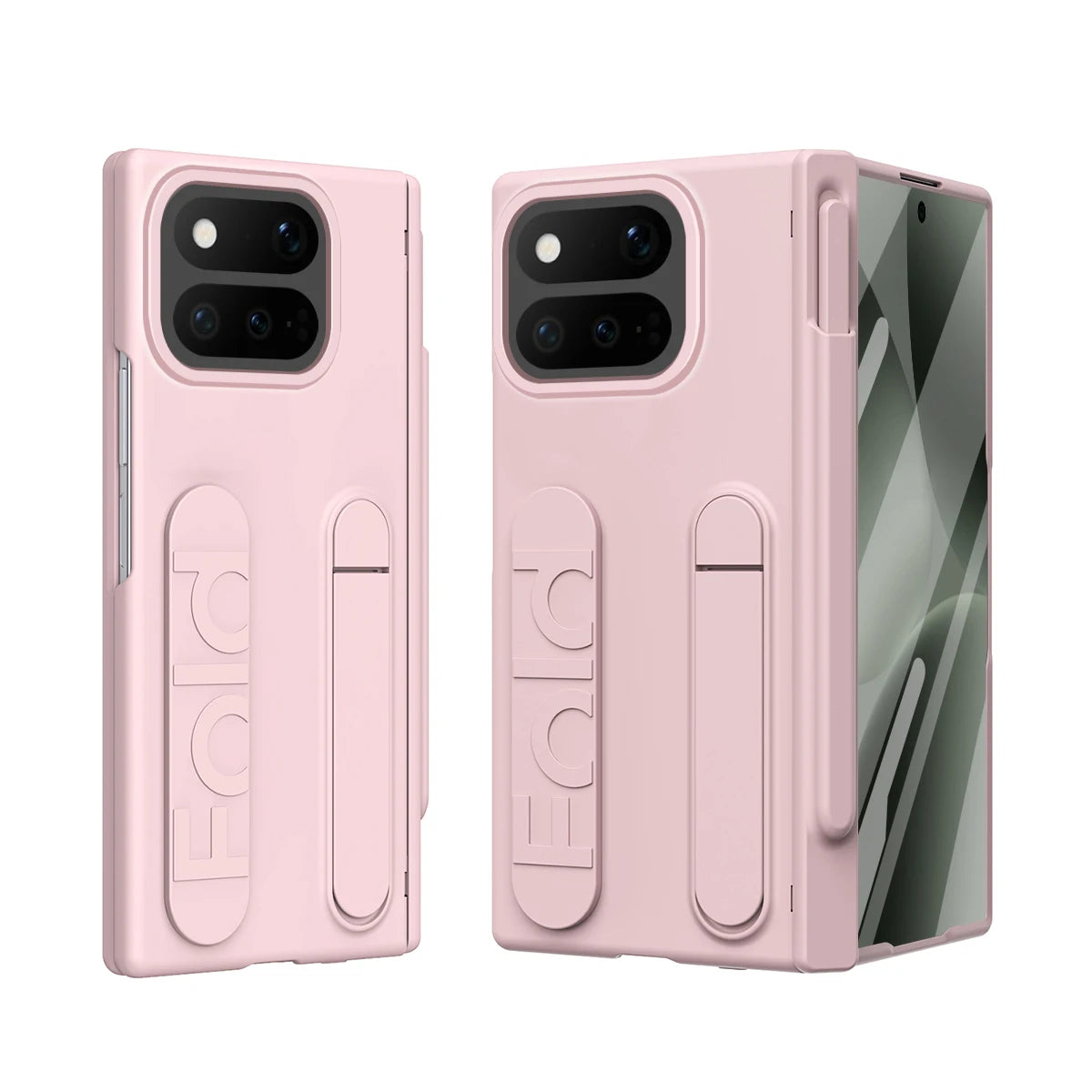 For Google Pixel 11 10 9 Pro Fold Full Protection Case With Pen Solt With Wristband Screen Protector Shockproof Back Stand Cover