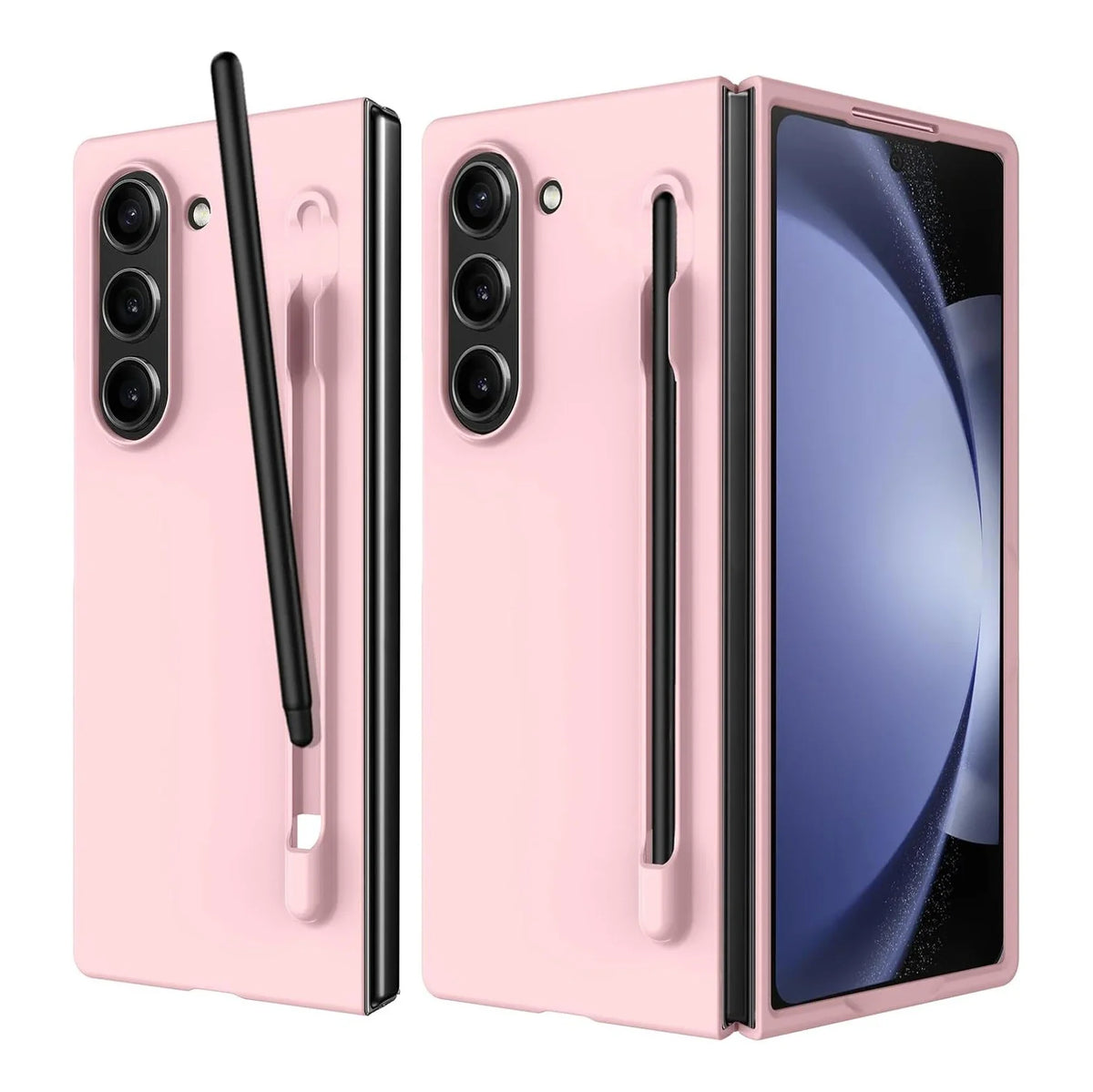 Luxury Skin Feeling PC Hard Case for Samsung Galaxy Z Fold 8 Ultra 7 6 5 4 3 with S Pen Slot and Pen Ultra-thin Shockproof Cover