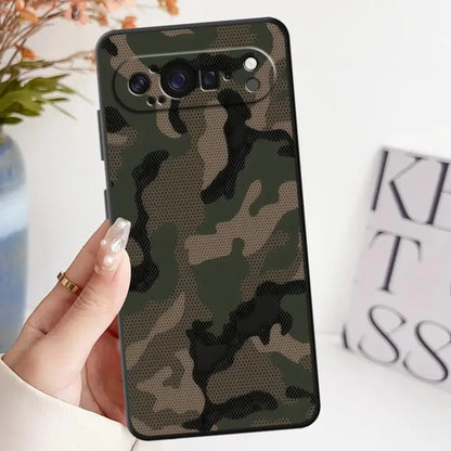 Camouflage Pattern Soft Shell Case for Google Pixel 8a 6a 7a 6 7 8 Pro 9a 10 9 Pro XL