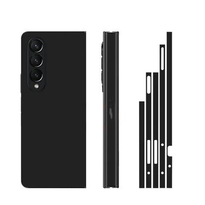 Plain Color Sticker for Samsung Galaxy Z Fold7 6 5 4 3 Back Screen Protector Hing Side Skin 3 in 1 Protective Film Fold4