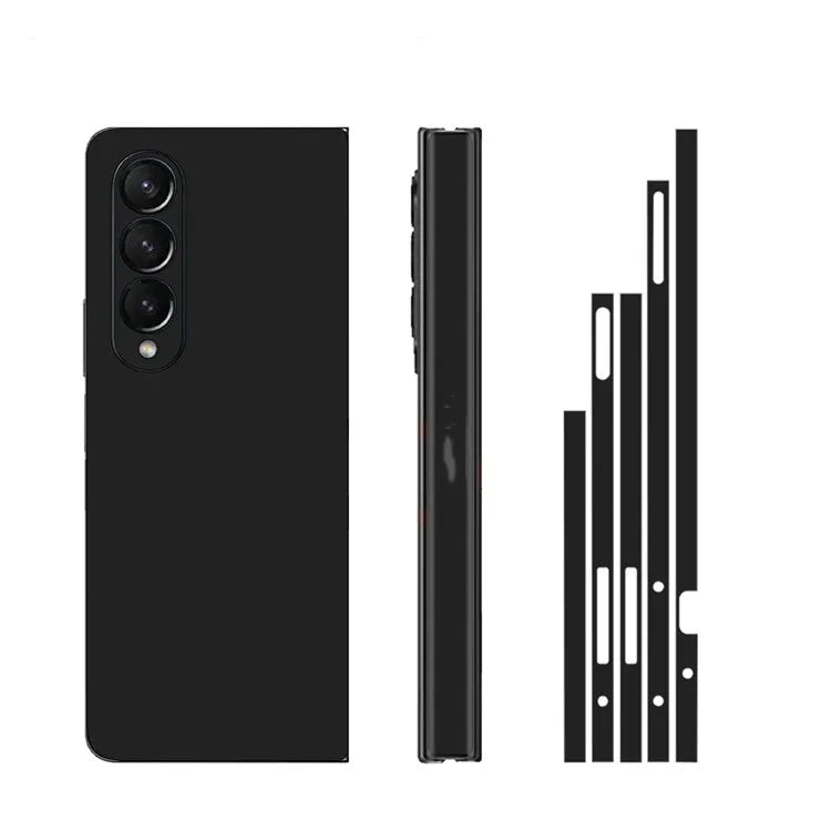 Plain Color Sticker for Samsung Galaxy Z Fold7 6 5 4 3 Back Screen Protector Hing Side Skin 3 in 1 Protective Film Fold4