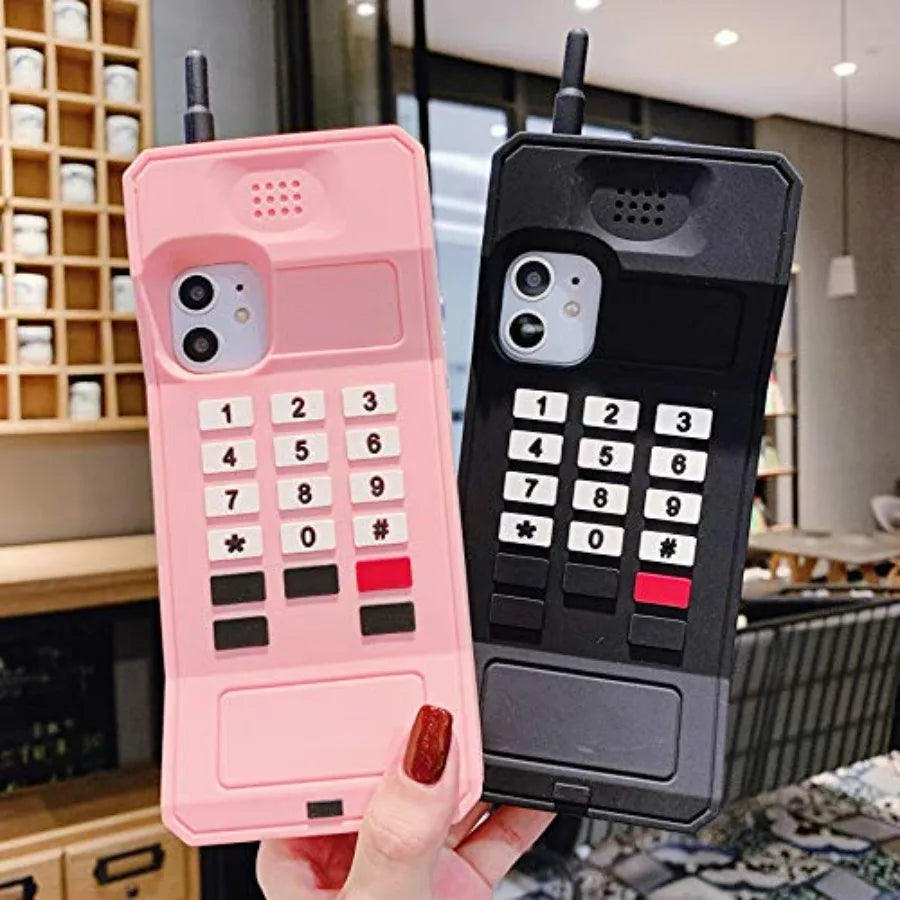 3D Silicone Case Compatible with iPhone 17 Pro Max, Retro Classic Creative Soft Rubber Bumper Cover Cool Fun Thick Protective S