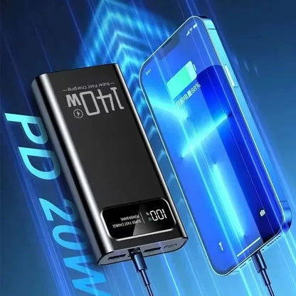 Lenovo 500000mAh 140W Power Bank Super Fast Charging High Capacity Digital Display Battery Pack Powerbank for iPhone Samsung
