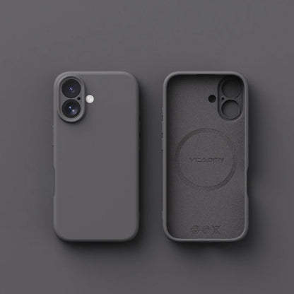 Original Liquid Silicone Magnetic Phone Case For iPhone 17Air 16 Plus 15 14 13 12 17 Pro Max Magsafe Wireless Charge Matte Cover