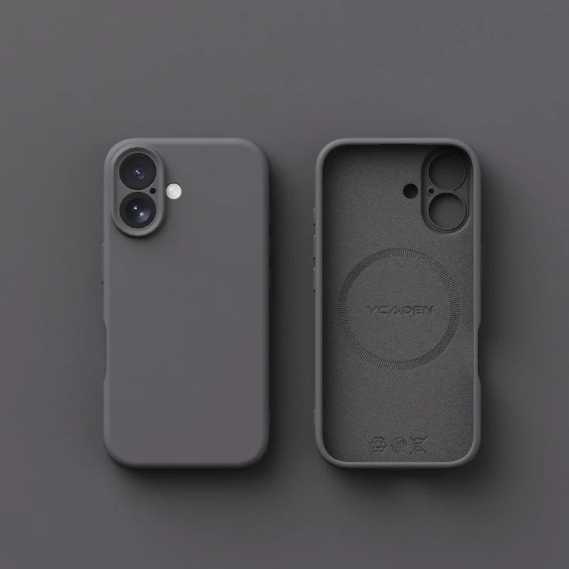 Original Liquid Silicone Magnetic Phone Case For iPhone 17Air 16 Plus 15 14 13 12 17 Pro Max Magsafe Wireless Charge Matte Cover