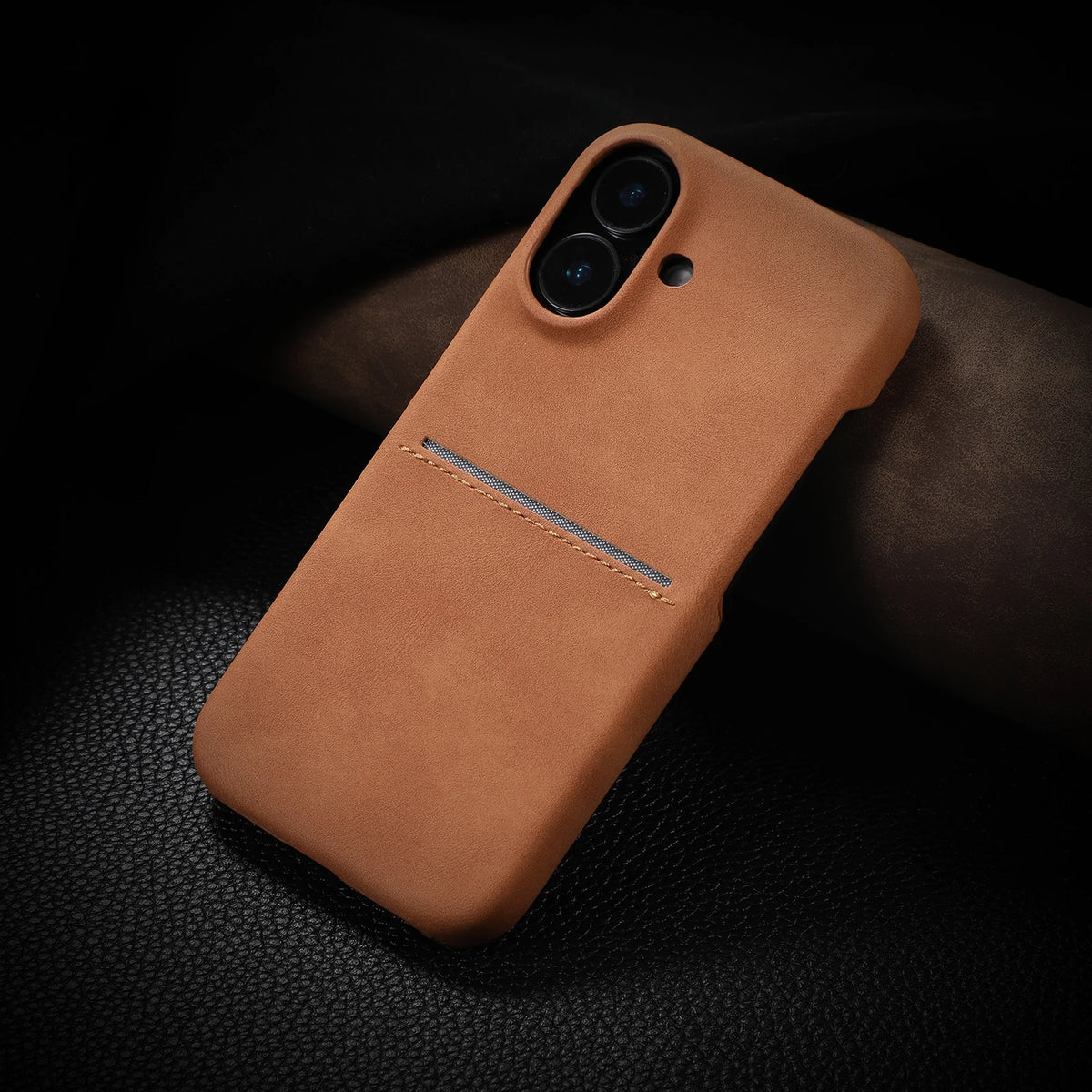 Luxury Card Slot Sheepskin Leather Case For iPhone 17 Air 16 15 14 13 12 Pro Max Plus Business Wallet Pocket Shockproof Cover