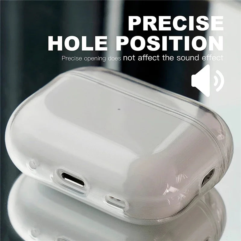 Clear Soft TPU Earphone Case with Lanyard Strap for Airpods Pro 2 3 2nd Generation Air Pods 5 4 1 3rd 2026 Gen Cover Accessories