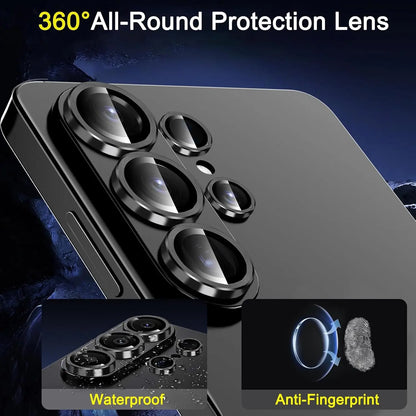 2 PCS For Samsung Galaxy S26 Ultra S25 Plus S24 Camera Lens Protector Tempered Glass Camera Cover Screen Protector Metal Scratch