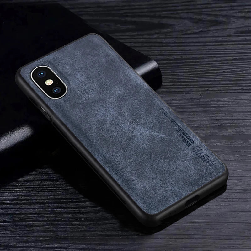 Simple pattern Soft leather cover For Apple Iphone X XS MAX XR TPU Silicone bumper case For For Apple Iphone X XS MAX XR Case