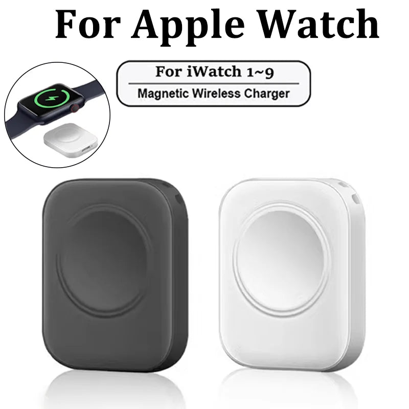 Magnetic Fast Charger for Apple Watch Series 10 9 8 7 6 5 SE Type C 8pin Convert Charger for iWatch 3 2 Portable Charging Stand