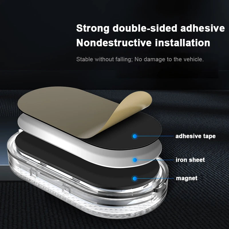 SEAMETAL Mini Touch Light for Car USB Rechargeable Led Light Magnetic Reading Lamp Gentle Illumination for Car Floor Trunk Hood