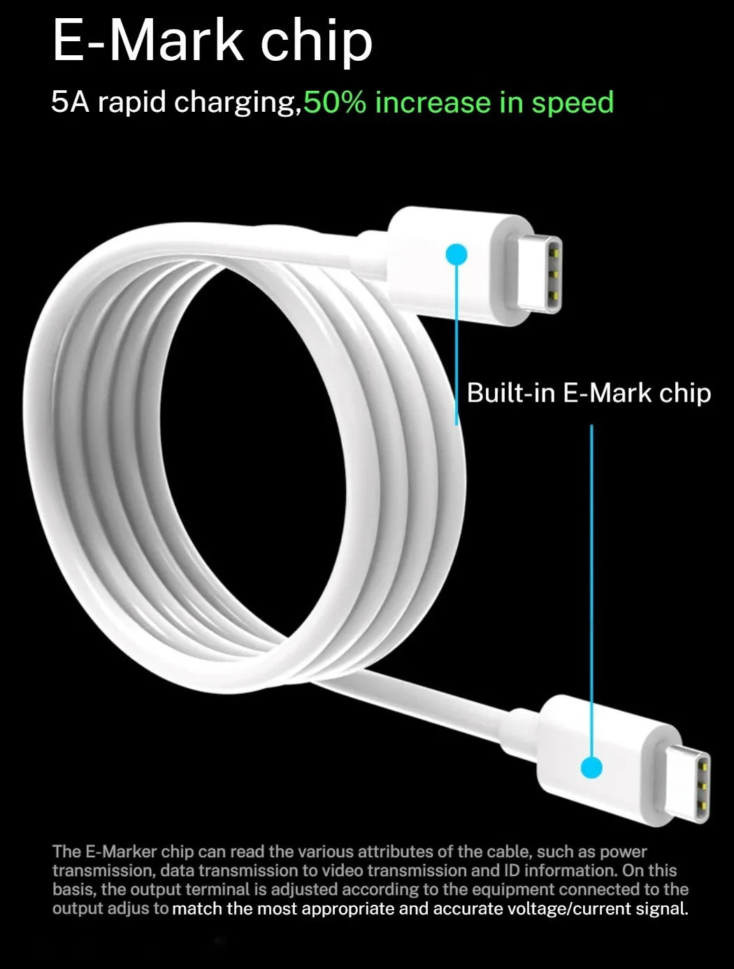 61W MacBook USB-C(Type-c) Laptop Charger For Macbook Air A2337 Macbook Pro A2338 A1706 A1708 M1M2 Smart Chip USB-C Power Adapter