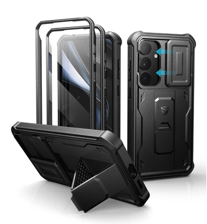 Dexnor For Samsung Galaxy S25/S25 Plus/S25 Ultra /S25 Edge 2025Case Full Body Shockproof Camera Cover &Built-in Screen Protector Kickstand