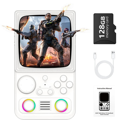 R40 Retro Handheld Game Console 4.0 Inch IPS Screen 720*720 EmuELEC System Built-in 22000+ Games Portable Video Game Player
