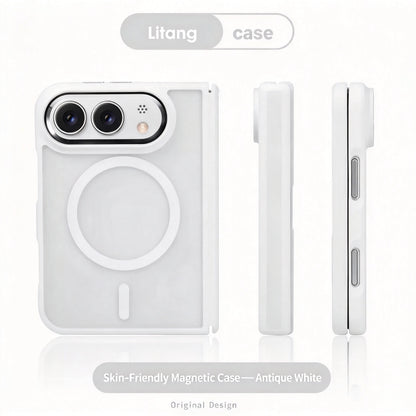 Case For Apple iPhone Duo For Foldable iPhone Duo For Magsafe Magnetic Full Body Matte Texture Shockproof Anti Fingerprint Cover
