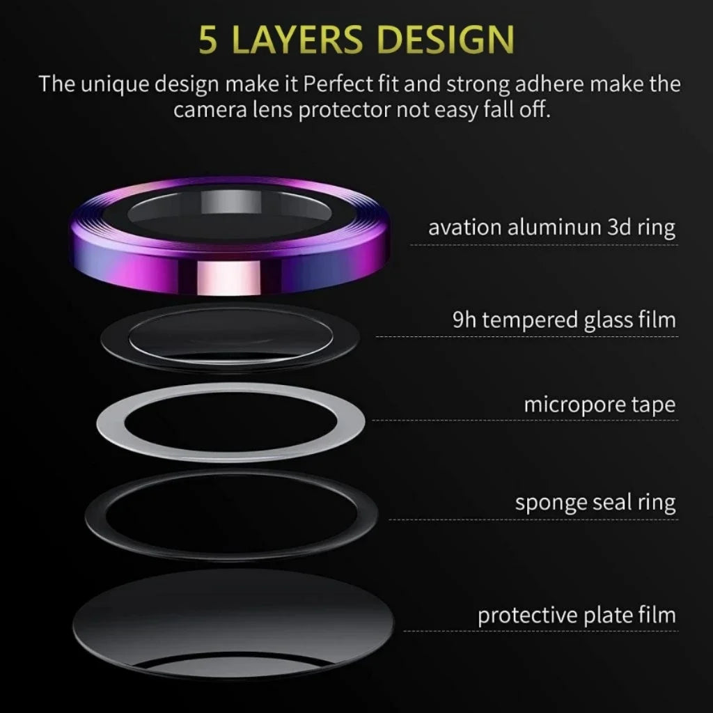 Metal Camera Lens Protector For Samsung Galaxy Z Flip 7 6 5 4 Anti Scratch 9H Tempered Glass Metal Ring For Galaxy Z Flip7