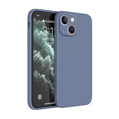 Original Square Liquid Silicone Phone Case for iPhone 14 13 7 8 Plus X XR XS 11 12 Pro Max SE 2 3 Luxury Camera Protective Cover