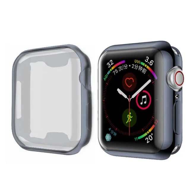 Cover For Apple Watch Ultra 3 2 1 49mm TPU Full Screen Protector Case iWatch Series 9 8 7 6 5 4 SE 45mm 41mm 44mm 40mm 42mm 38mm