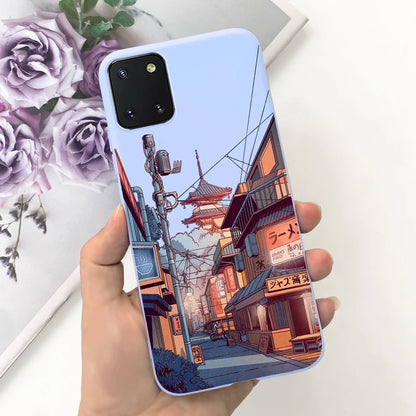 For Samsung Galaxy Note10 Lite Case SM-N770F 6.7'' Popular Candy Painted Cover Soft TPU Phone Case For Samsung Note 10 Lite Bags