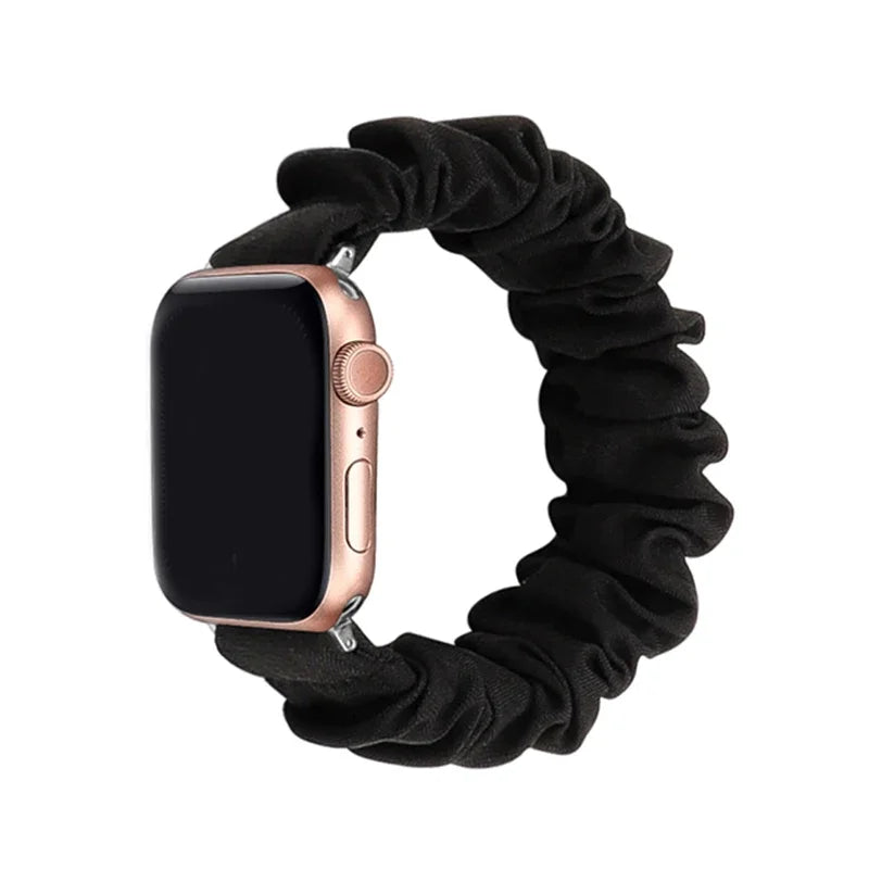 Scrunchie Strap for Apple watch band 44mm 40mm 46 42mm 45 41mm ultra 49mm Loop watchband bracelet iWatch series 10 9 8 7 6 SE 5
