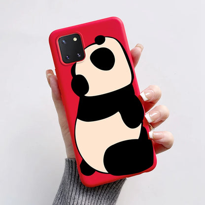 For Samsung Galaxy Note10 Lite Case SM-N770F 6.7'' Cute Bear Cartoon Cat Cover Soft TPU Phone Case For Samsung Note 10 Lite Bags