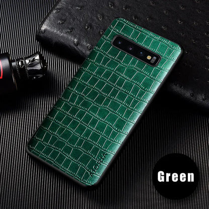 Luxury Crocodile Leather Case For Samsung Galaxy S10 5G S10 Plus Lite S10E Slim Fit Premium Cover for samsung s10 phone case