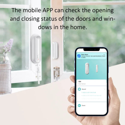 Tuya Smart WiFi Door Window Alarm Sensor Smart Home Open Closed Detectors Wifi Home Alarm Compatible With Alexa Google Home