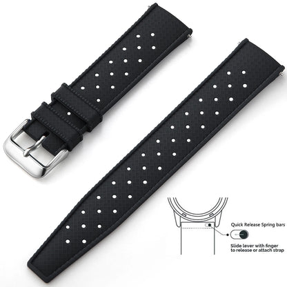 Tropical Silicone Watch Band Quick Release Watch Band 18mm 20mm 22mm Rubber Tropic Smart Watch Strap Waterpfroof Muti-Color