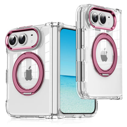 Case For Apple iPhone Duo For Foldable iPhone Duo For Magsafe With  Magnetic 360 Adjustment Stand Protection Clear Acrylic Cover