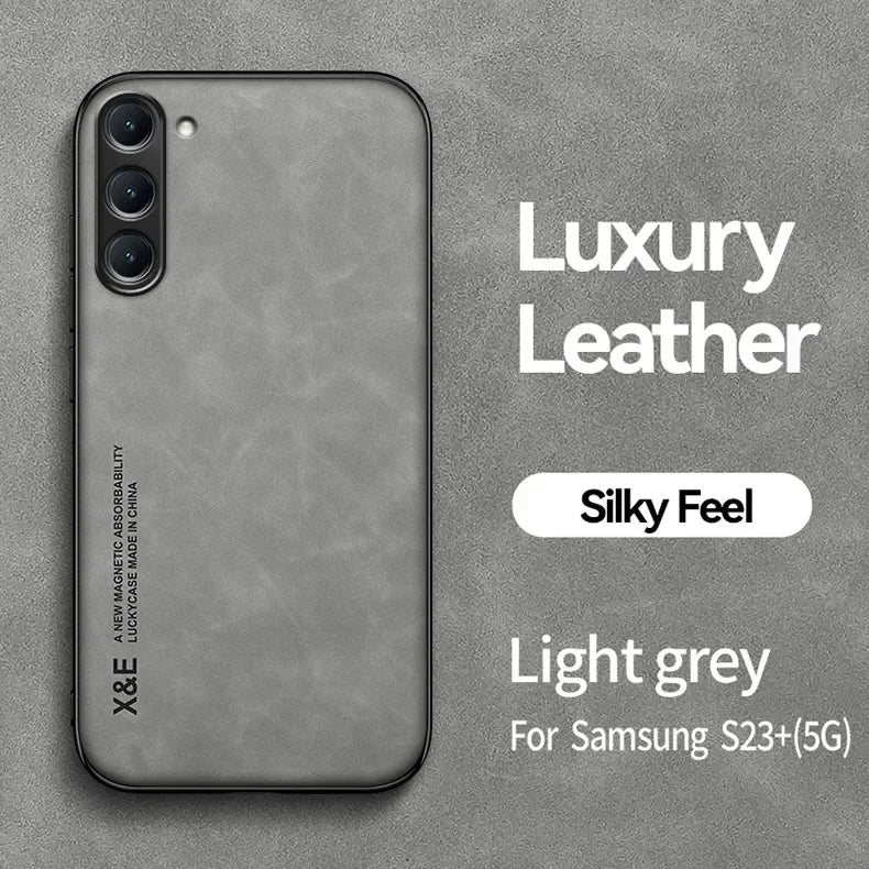 Magnetic Leather Case For Samsung Galaxy S23 S26 S24 S25 Edge S25 FE Plus Ultra S24FE S23FE 5G Shockproof Silicone Case Cover