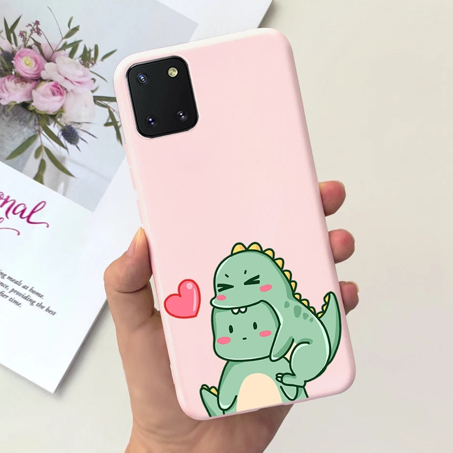 For Samsung Galaxy Note10 Lite Case SM-N770F 6.7'' Popular Candy Painted Cover Soft TPU Phone Case For Samsung Note 10 Lite Bags