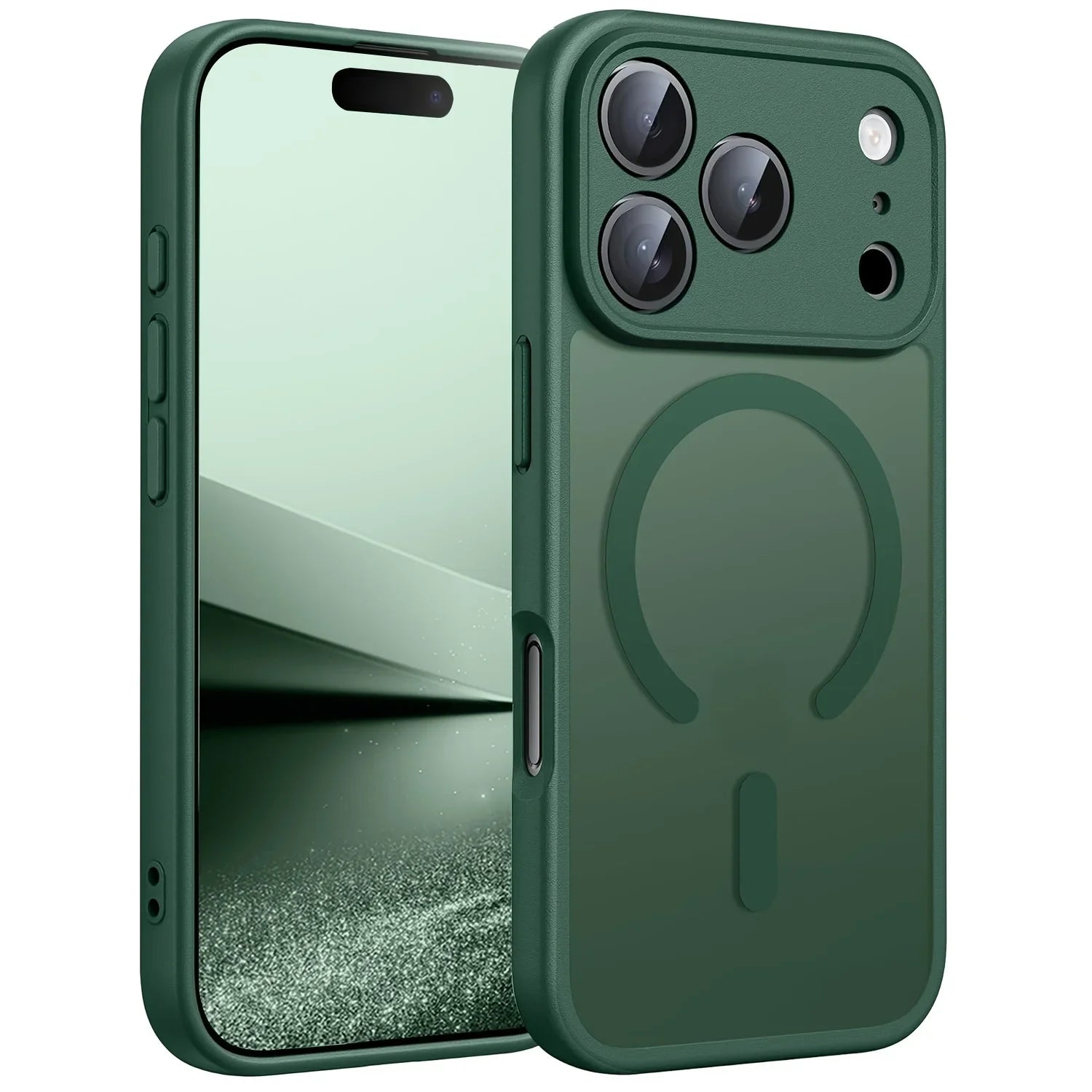 Original Case For iPhone 17 Air 16 15 14 13 12 17 Pro Max Plus For Magsafe Magnetic Wireless Charge Lens Protector Matte Cover