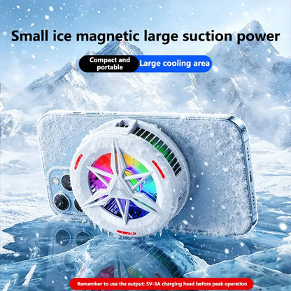 Oneplus Semiconductor Phone Cooler 5V3A Powerful Cooling Magnetic & Clip 2-in-1 Digital Display for Gaming Live Broadcast