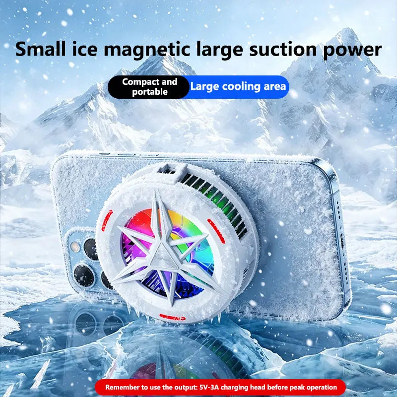 Oneplus Semiconductor Phone Cooler 5V3A Powerful Cooling Magnetic & Clip 2-in-1 Digital Display for Gaming Live Broadcast