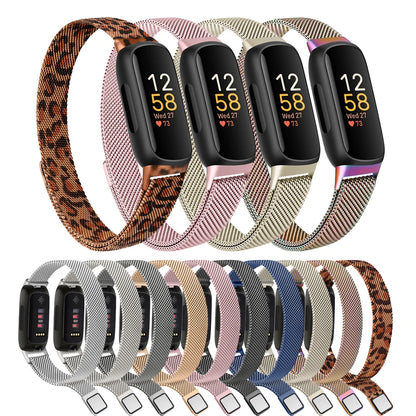 Metal Magnetic Loop Strap For Fitbit Inspire 3 Band Stainless Steel Watchband Bracelet For Fitbit Inspire 3 Strap Wristband