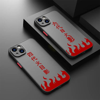 Black Edge Shell Phone Case for Apple iPhone 14 12 Mini 11 13 Pro XS 16e 11 Max 16 XR 15 Narutos Namikazes LOGO
