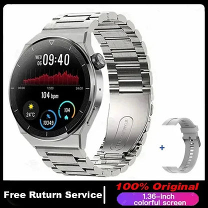 2026 New For Android ios Smart Watch Men HD AMOLED Screen GPS Motion trajectory Heart Rate Bluetooth Calls SmartWatch Waterproof