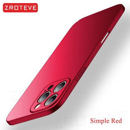 For iPhone 17 16 17e 16e 15 14 13 12 Pro Max ZROTEVE Slim Matte Hard PC Cover For iPhone16 Plus iPhone15 iPhone17 Air Phone Case
