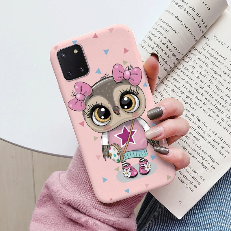 Soft Case For Samsung Galaxy Note 10 Lite Phone Cover Cute Flowers Butterfly Fundas TPU Coque For Samsung Note 10 Lite Bumper